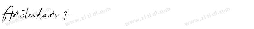 Amsterdam 1字体转换